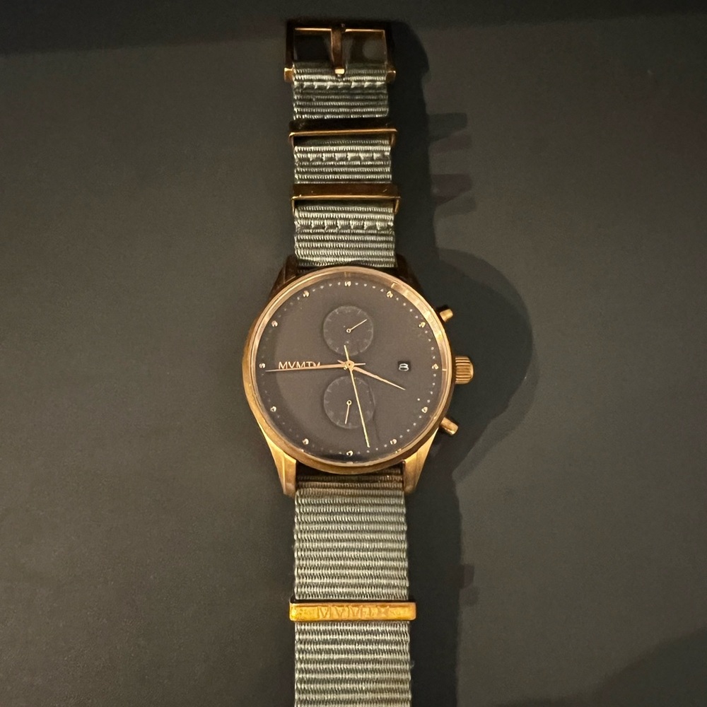 MVMT Gold Case with Black Dial Men's Watch